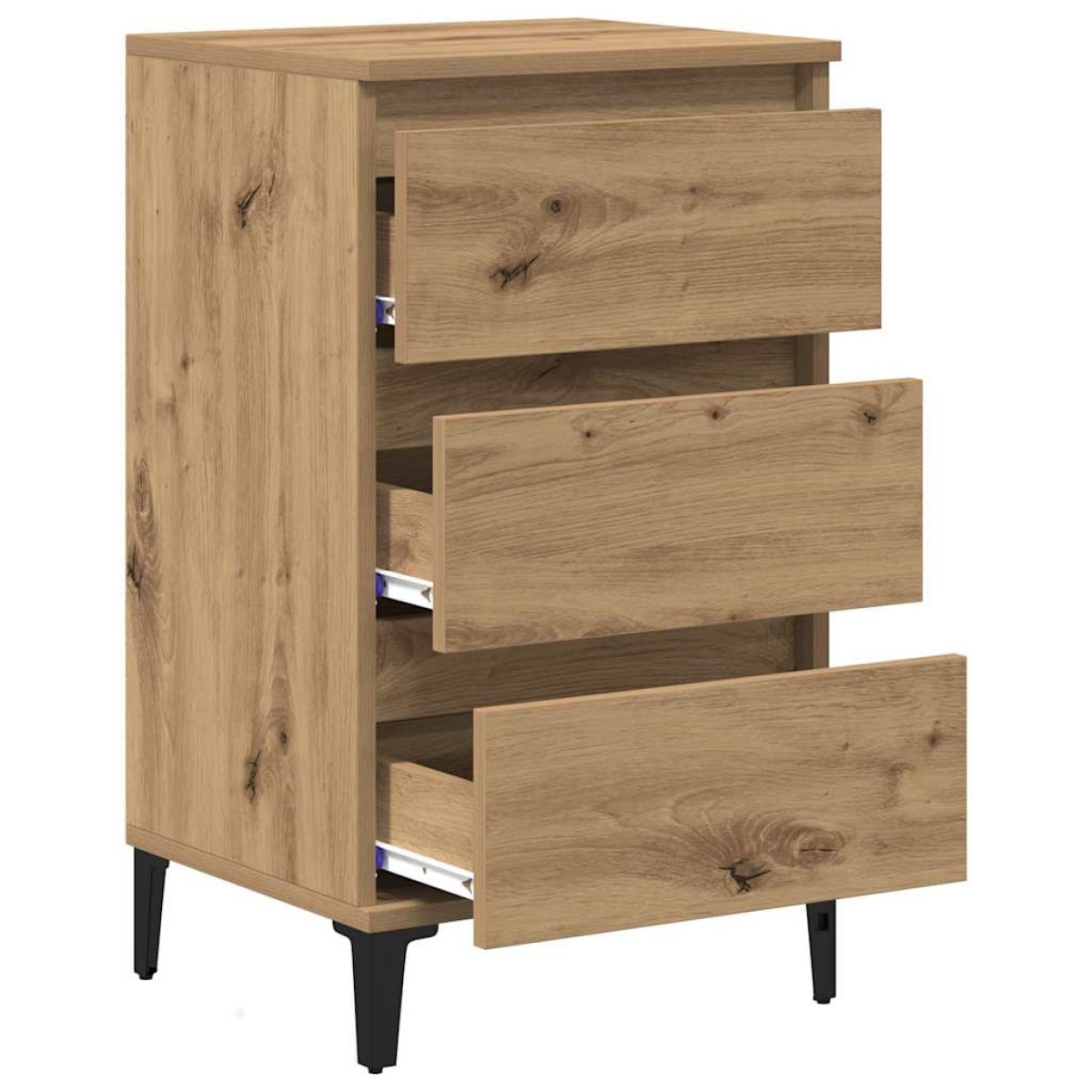 vidaXL Κομοδίνο Artisan Oak 45 x 35 x 44 εκ. Επεξεργασμένο Ξύλο