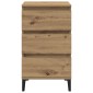 vidaXL Κομοδίνο Artisan Oak 45 x 35 x 44 εκ. Επεξεργασμένο Ξύλο