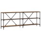 vidaXL Τραπέζι κονσόλας Παλιό ξύλο 200 x 30 x 75 εκ.