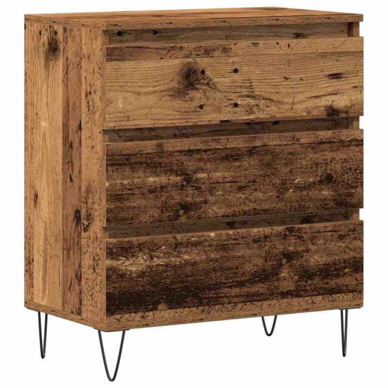 vidaXL Πλαϊνό γραφείο Παλιό ξύλο 60 x 35 x 70 cm Επεξεργασμένο Ξύλο