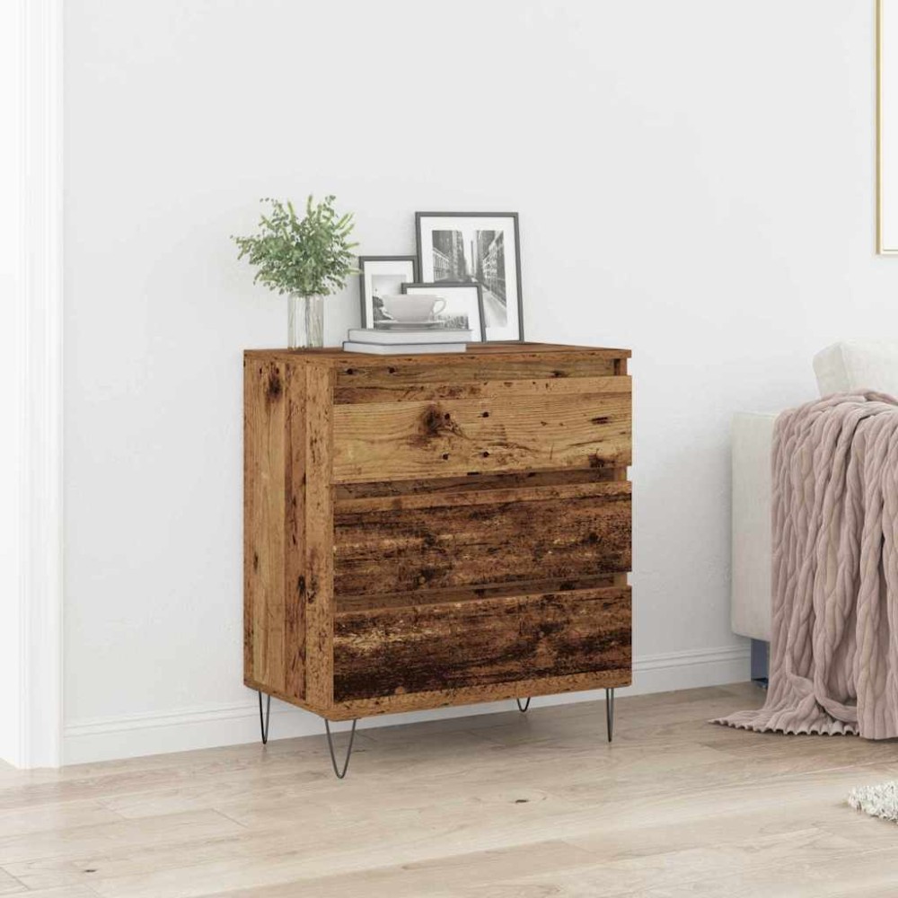 vidaXL Πλαϊνό γραφείο Παλιό ξύλο 60 x 35 x 70 cm Επεξεργασμένο Ξύλο