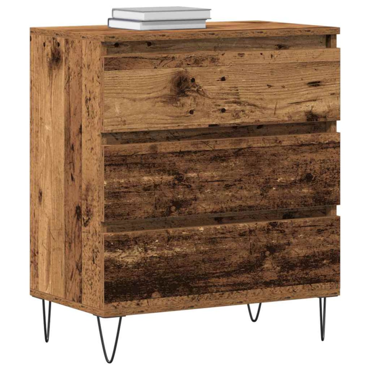 vidaXL Πλαϊνό γραφείο Παλιό ξύλο 60 x 35 x 70 cm Επεξεργασμένο Ξύλο