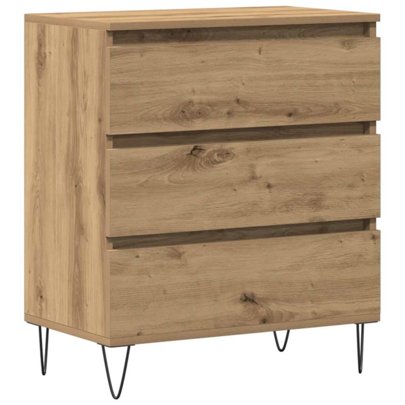 vidaXL Πλαϊνό γραφείο Artisan Oak 60 x 35 x 70 cm Επεξεργασμένο Ξύλο