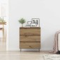 vidaXL Πλαϊνό γραφείο Artisan Oak 60 x 35 x 70 cm Επεξεργασμένο Ξύλο