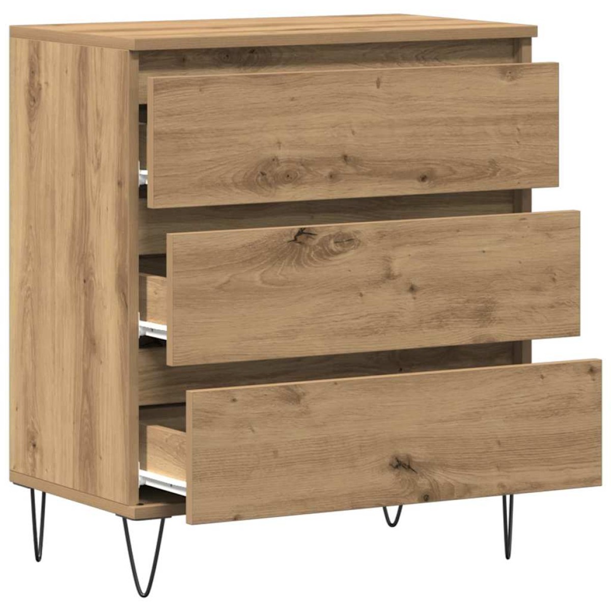 vidaXL Πλαϊνό γραφείο Artisan Oak 60 x 35 x 70 cm Επεξεργασμένο Ξύλο