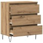 vidaXL Πλαϊνό γραφείο Artisan Oak 60 x 35 x 70 cm Επεξεργασμένο Ξύλο