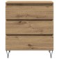 vidaXL Πλαϊνό γραφείο Artisan Oak 60 x 35 x 70 cm Επεξεργασμένο Ξύλο