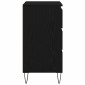 vidaXL Πλαϊνό γραφείο Μαύρη Οξυά 60 x 35 x 70 cm Επεξεργασμένο Ξύλο