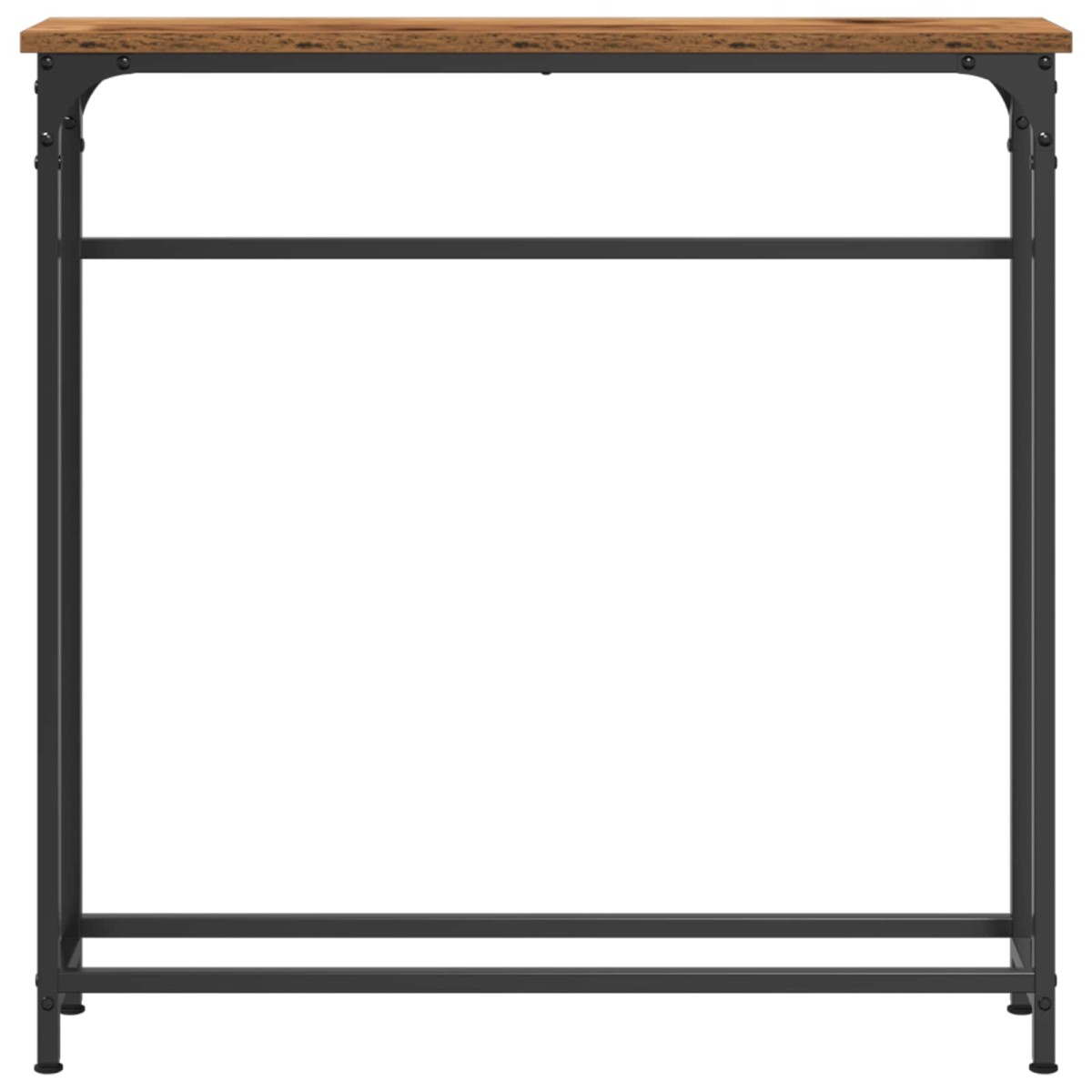 vidaXL Τραπέζι κονσόλας Παλιό ξύλο 75 x 19,5 x 75 εκ.