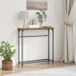 vidaXL Τραπέζι κονσόλας Παλιό ξύλο 75 x 19,5 x 75 εκ.