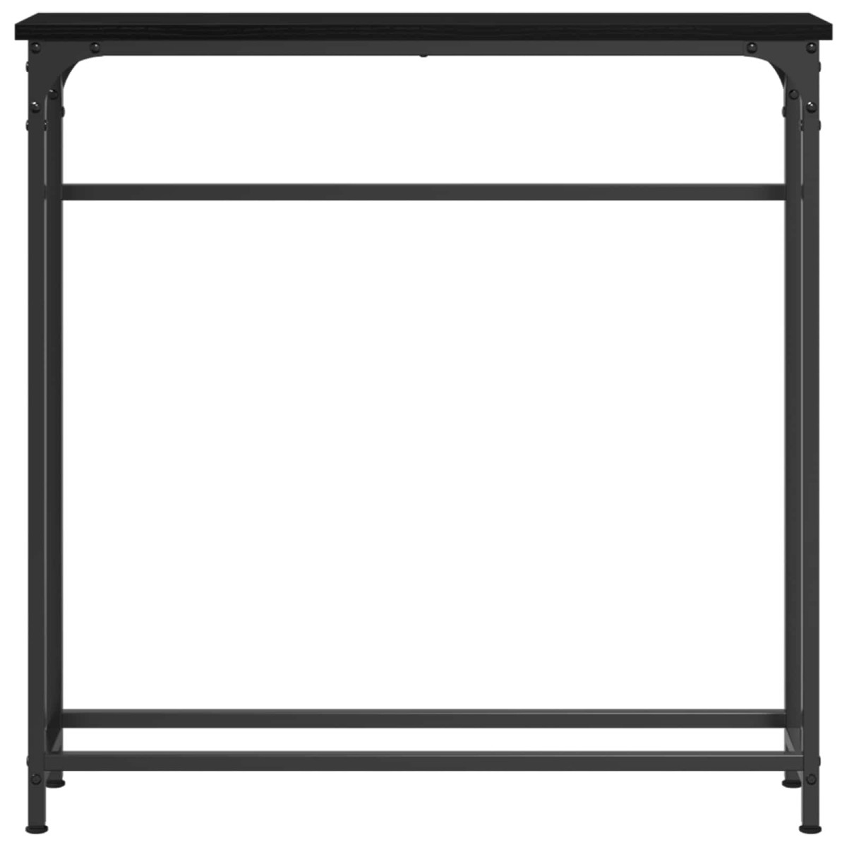 vidaXL Τραπέζι κονσόλας Μαύρη Οξυά 75 x 19,5 x 75 εκ.