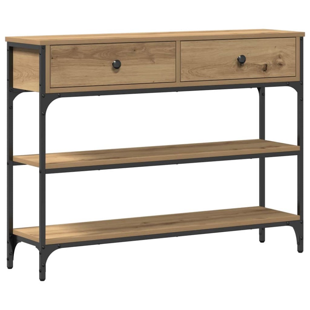 vidaXL Τραπέζι κονσόλας Artisan Oak 100 x 25 x 75 εκ.