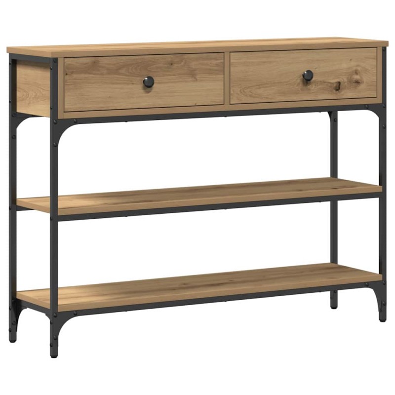 vidaXL Τραπέζι κονσόλας Artisan Oak 100 x 25 x 75 εκ.