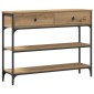 vidaXL Τραπέζι κονσόλας Artisan Oak 100 x 25 x 75 εκ.