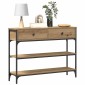 vidaXL Τραπέζι κονσόλας Artisan Oak 100 x 25 x 75 εκ.