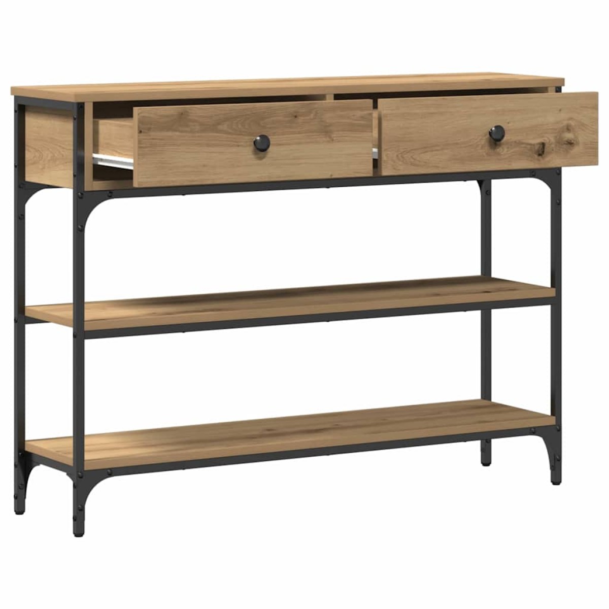 vidaXL Τραπέζι κονσόλας Artisan Oak 100 x 25 x 75 εκ.
