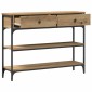 vidaXL Τραπέζι κονσόλας Artisan Oak 100 x 25 x 75 εκ.