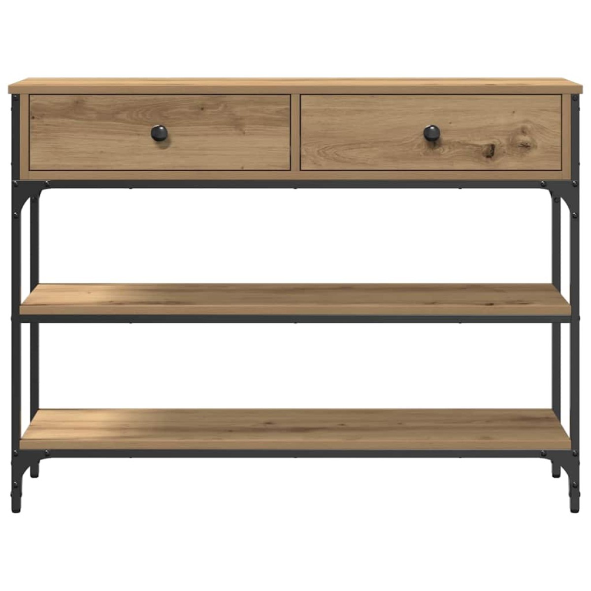 vidaXL Τραπέζι κονσόλας Artisan Oak 100 x 25 x 75 εκ.
