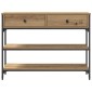 vidaXL Τραπέζι κονσόλας Artisan Oak 100 x 25 x 75 εκ.