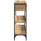 vidaXL Τραπέζι κονσόλας Artisan Oak 100 x 25 x 75 εκ.