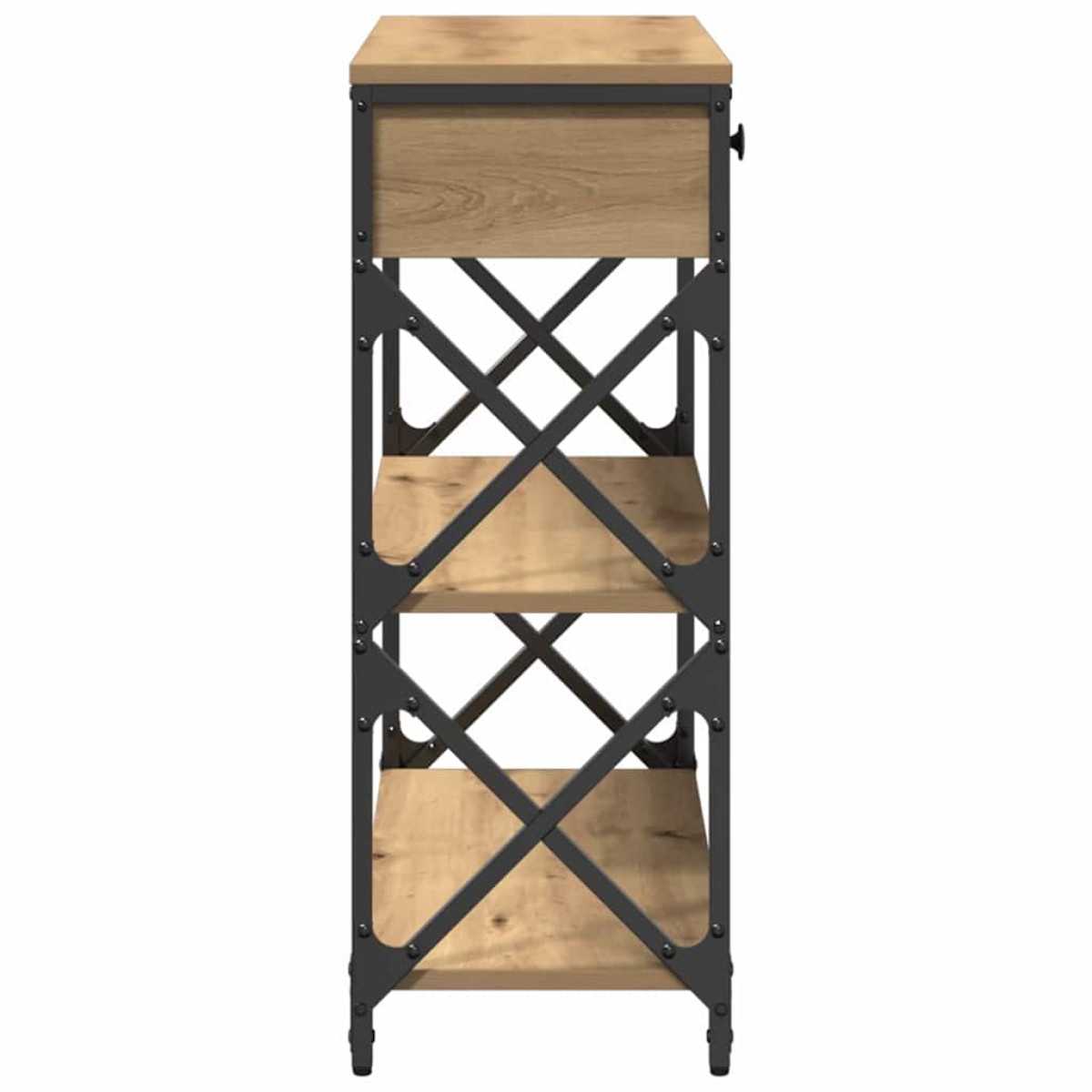 vidaXL Κονσόλα Τραπέζι artisan δρυς 75 x 28 x 75 εκ