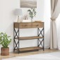 vidaXL Κονσόλα Τραπέζι artisan δρυς 75 x 28 x 75 εκ