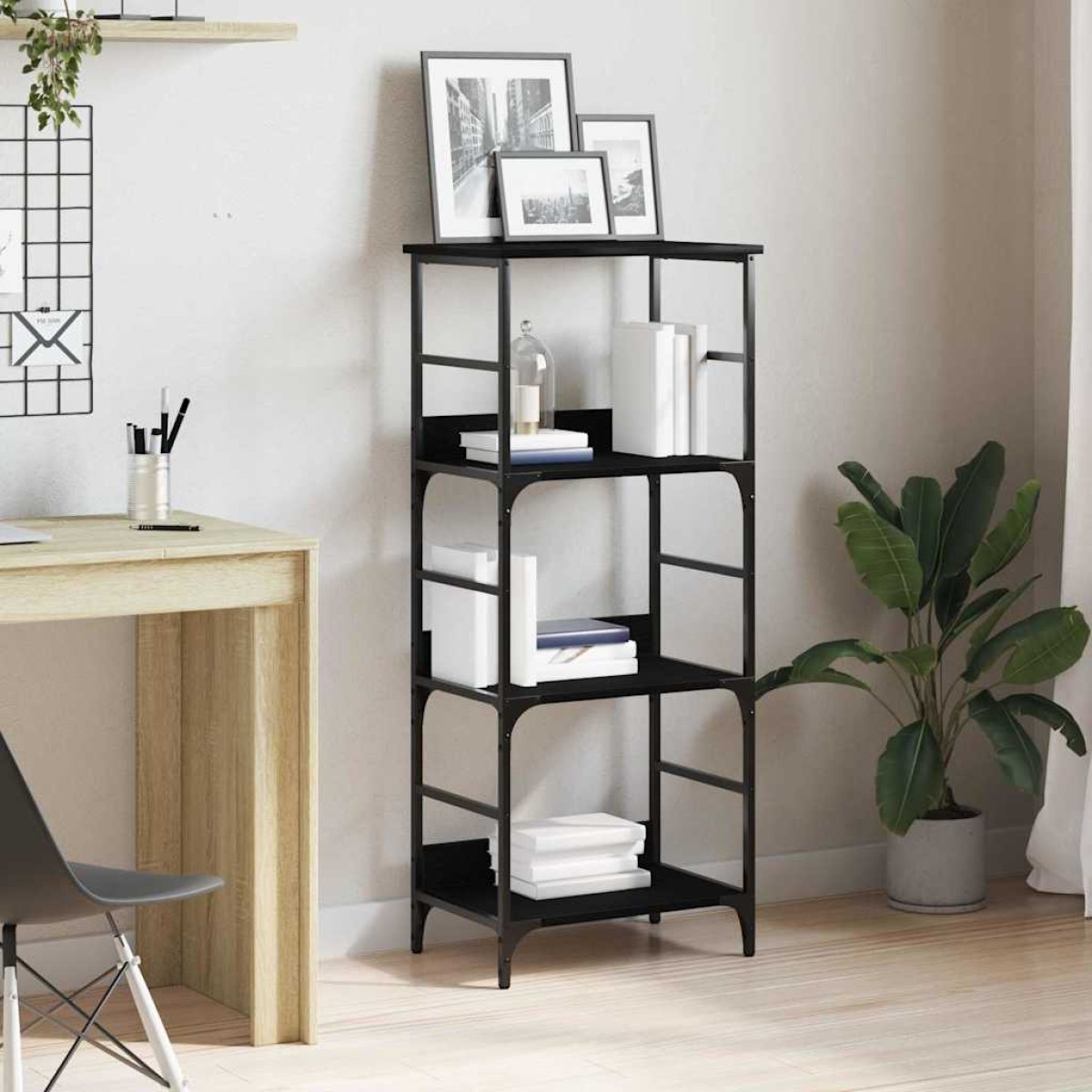 vidaXL Ράφι Βιβλίων 3 επίπεδα 50 x 33 x 117,5 εκ Επεξεργασμένο Ξύλο