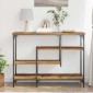 vidaXL Τραπέζι Κονσόλας με ράφι Παλαιό ξύλο 100 x 35 x 75 εκ.