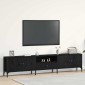 vidaXL Ντουλάπι TV 200 x 25 x 44 εκ Μαύρη δρυς Επεξεργασμένο ξύλο