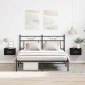 vidaXL Κομοδίνο 2 τμχ. 35 x 35 x 20 εκ Επεξεργασμένο Ξύλο Μαύρη Οξυά