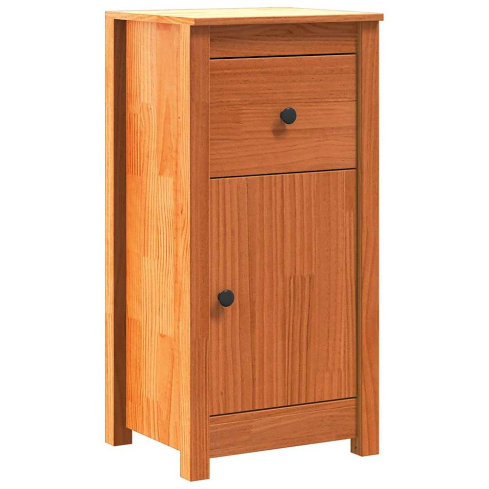 vidaXL Πλαϊνό γραφείο Κερωτό καφέ 39 x 34,5 x 80 εκ
