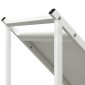 vidaXL Ράφι Καυσόξυλων Λευκό 70x43x34,5 εκ. Χάλυβας ψυχρής έλασης