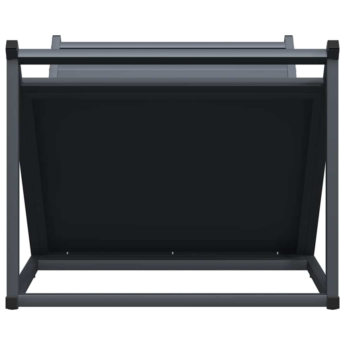 vidaXL Ράφι Καυσόξυλων Ανθρακί 70x43x34,5 εκ. Χάλυβας ψυχρής έλασης