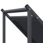 vidaXL Ράφι Καυσόξυλων Ανθρακί 70x43x34,5 εκ. Χάλυβας ψυχρής έλασης