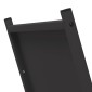 vidaXL Ράφι Καυσόξυλων Μαύρο 69,5x35x81 εκ. Χάλυβας ψυχρής έλασης