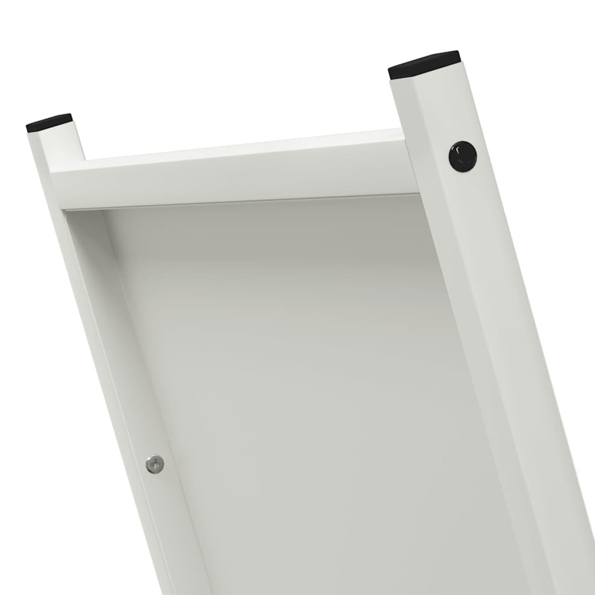 vidaXL Ράφι Καυσόξυλων Λευκό 69,5x35x81 εκ. Χάλυβας ψυχρής έλασης