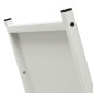 vidaXL Ράφι Καυσόξυλων Λευκό 69,5x35x81 εκ. Χάλυβας ψυχρής έλασης