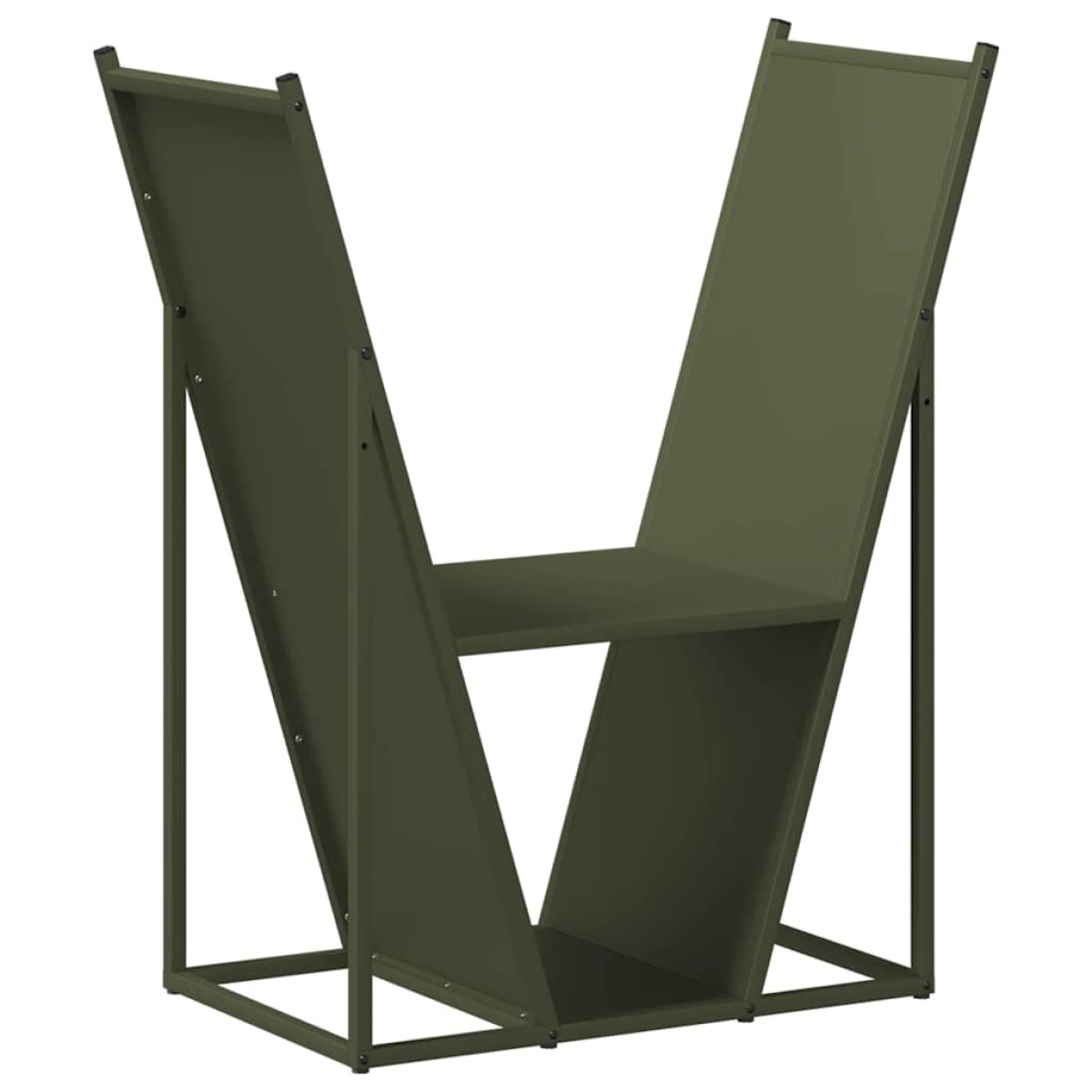 vidaXL Ράφι Καυσόξυλων 69,5x35x81 εκ. Χάλυβας ψυχρής έλασης