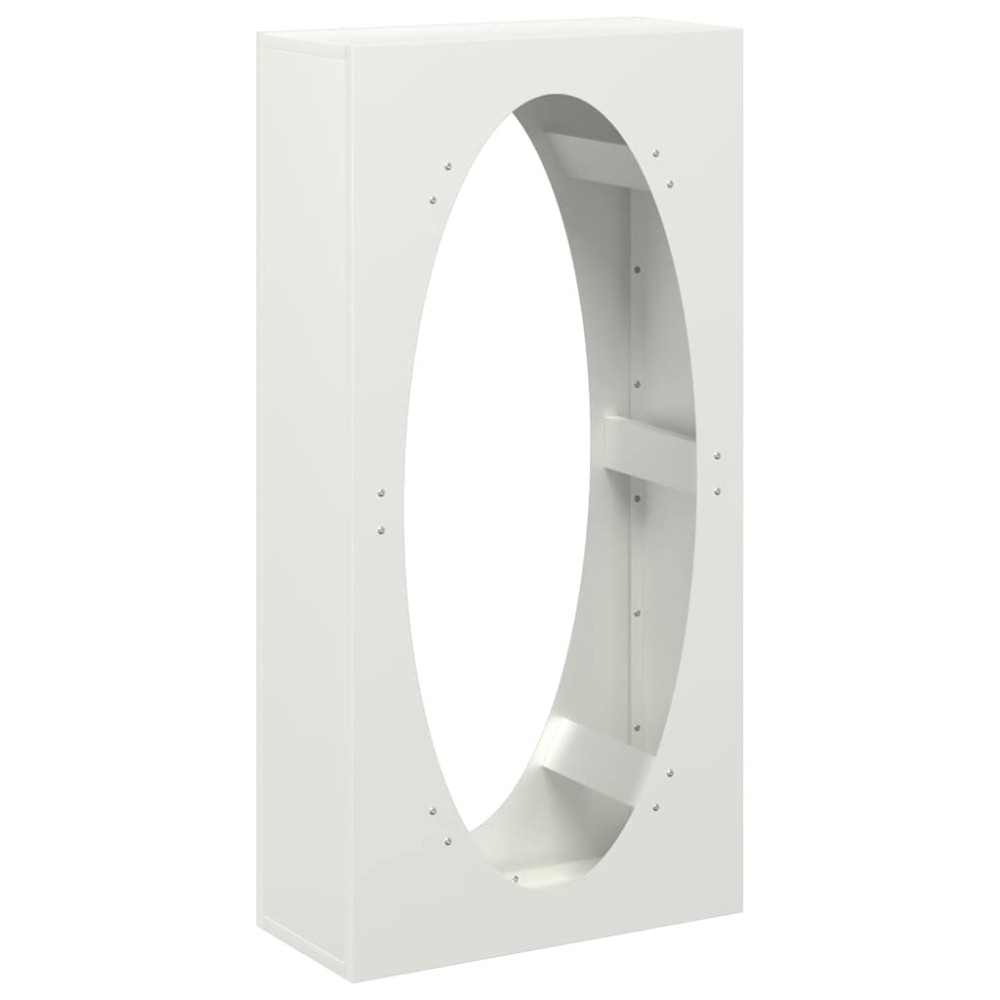 vidaXL Ράφι Καυσόξυλων Λευκό 50x23x100 εκ. Χάλυβας ψυχρής έλασης