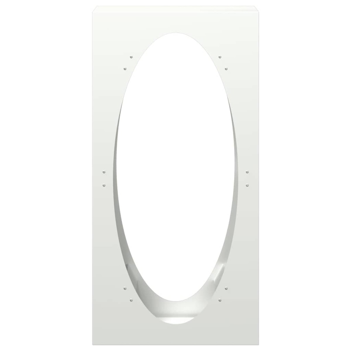vidaXL Ράφι Καυσόξυλων Λευκό 50x23x100 εκ. Χάλυβας ψυχρής έλασης