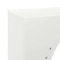 vidaXL Ράφι Καυσόξυλων Λευκό 50x23x100 εκ. Χάλυβας ψυχρής έλασης