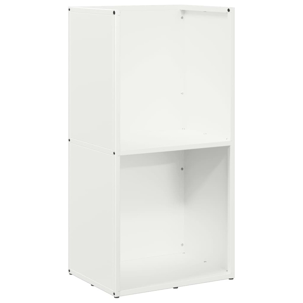 vidaXL Ράφι Καυσόξυλων Λευκό 40x30x80 εκ. Χάλυβας ψυχρής έλασης