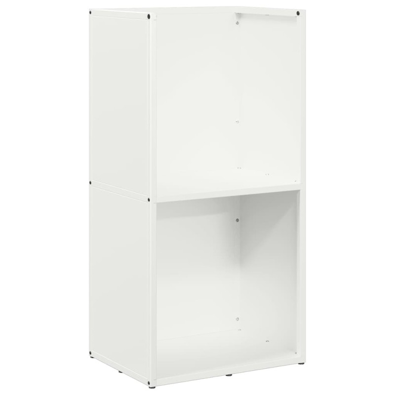 vidaXL Ράφι Καυσόξυλων Λευκό 40x30x80 εκ. Χάλυβας ψυχρής έλασης