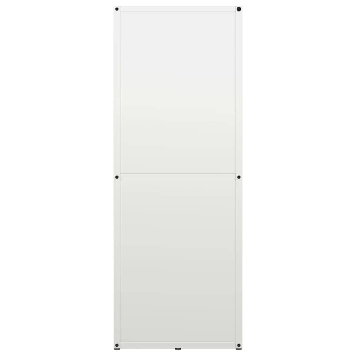 vidaXL Ράφι Καυσόξυλων Λευκό 40x30x80 εκ. Χάλυβας ψυχρής έλασης
