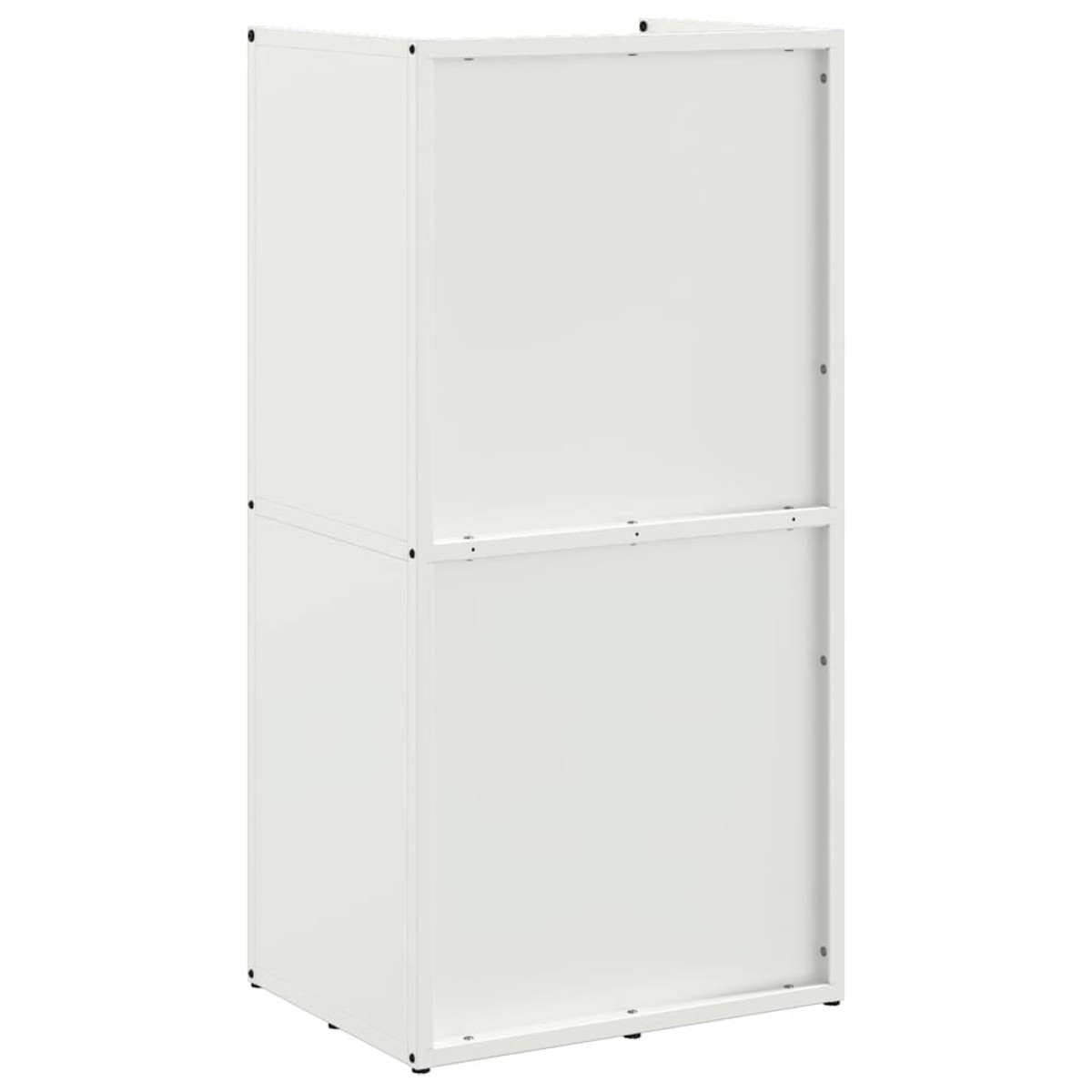 vidaXL Ράφι Καυσόξυλων Λευκό 40x30x80 εκ. Χάλυβας ψυχρής έλασης