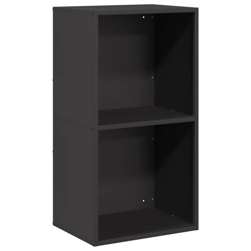 vidaXL Ράφι Καυσόξυλων Μαύρο 40x30x75 εκ. Χάλυβας ψυχρής έλασης