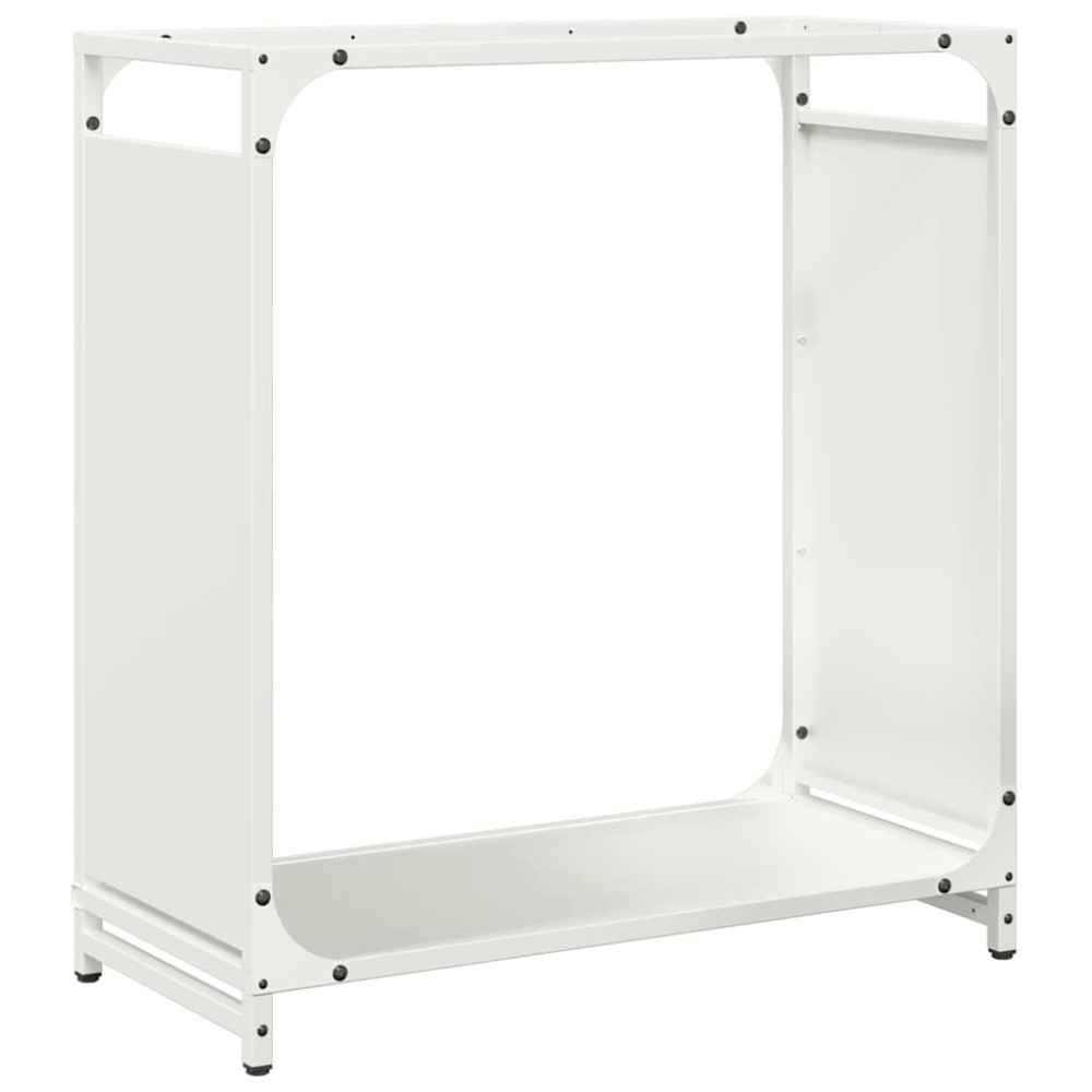 vidaXL Ράφι Καυσόξυλων Μαύρο 60x28x65 εκ. Χάλυβας ψυχρής έλασης