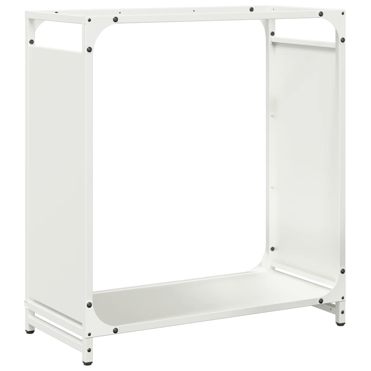vidaXL Ράφι Καυσόξυλων Μαύρο 60x28x65 εκ. Χάλυβας ψυχρής έλασης