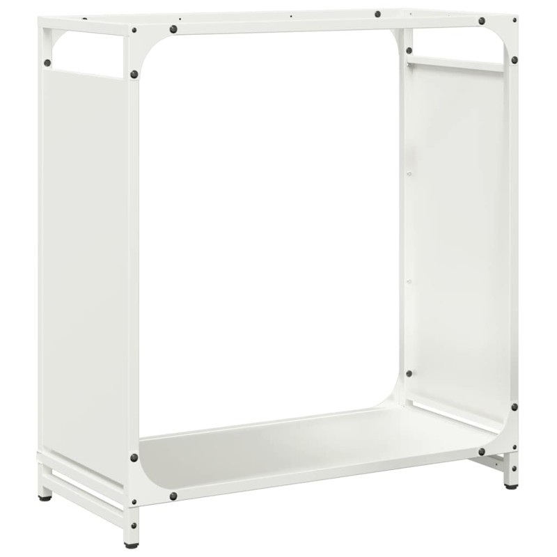vidaXL Ράφι Καυσόξυλων Μαύρο 60x28x65 εκ. Χάλυβας ψυχρής έλασης
