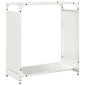 vidaXL Ράφι Καυσόξυλων Μαύρο 60x28x65 εκ. Χάλυβας ψυχρής έλασης